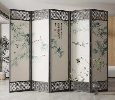 新中式屏风3D模型下载